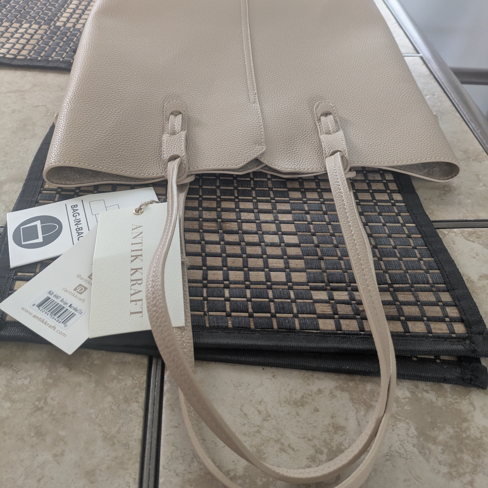 Antik Kraft Beige Women's Tote Bag